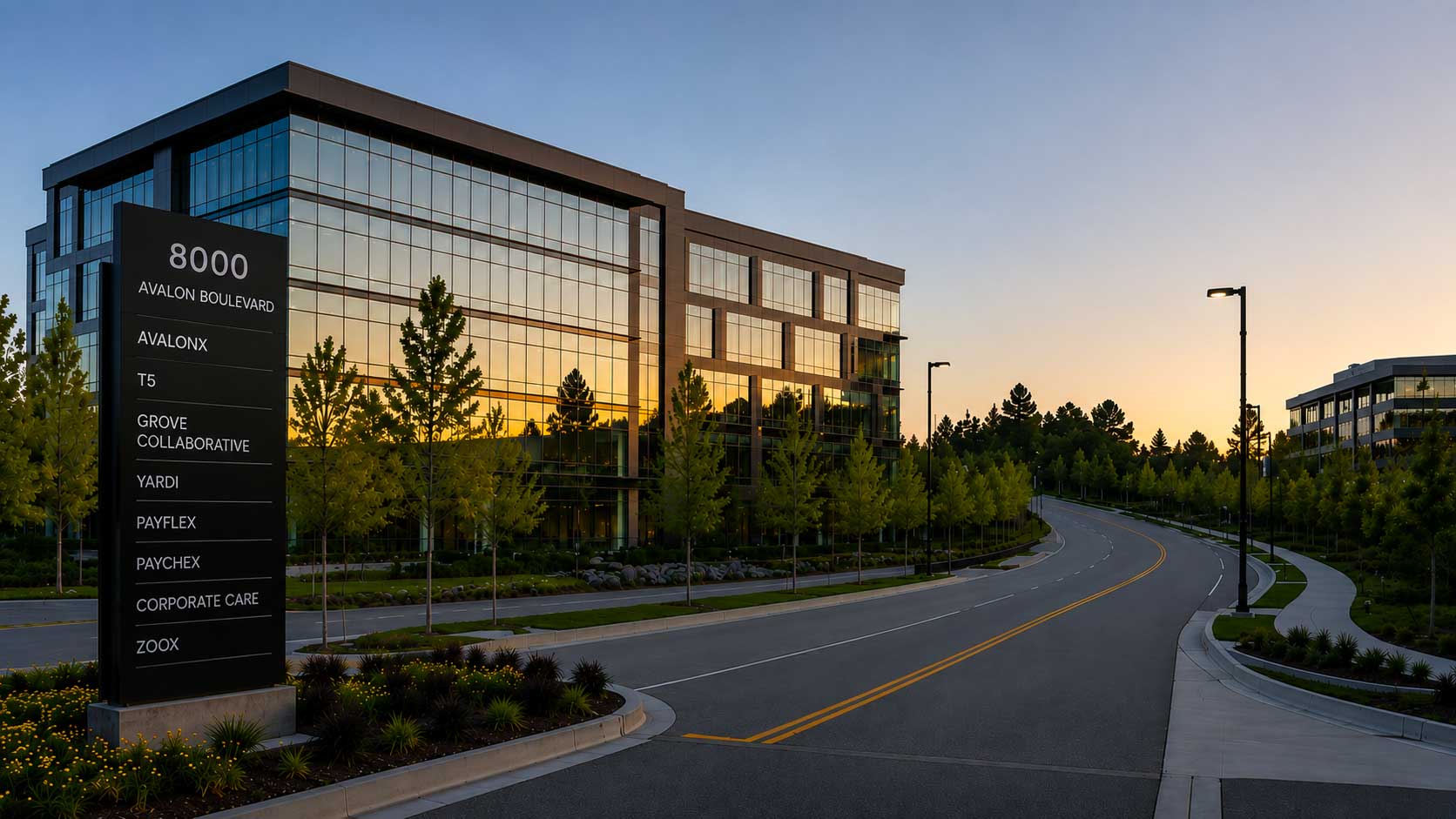 The AvalonX office on Avalon Boulevard, Alpharetta